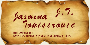 Jasmina Topisirović vizit kartica